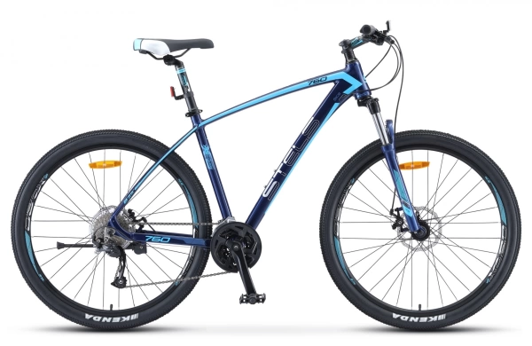 Велосипед STELS 27,5" Navigator-760 MD V010, рама 16", темно-синий /LU095061/