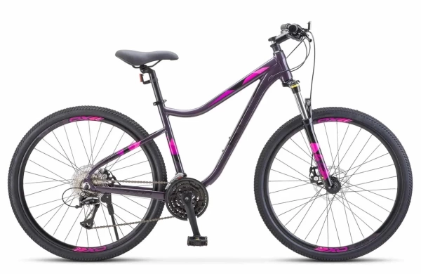 Велосипед STELS 27,5" Miss-7700 MD, рама 19", темно-пурпурный /LU095027/
