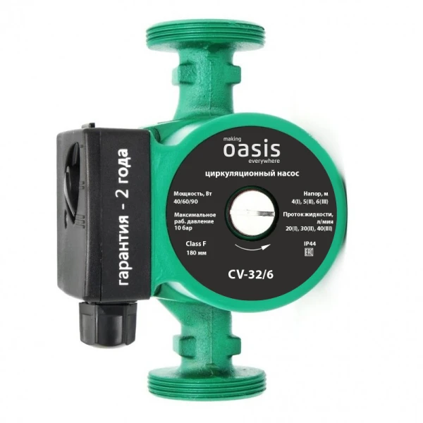  Насос д/систем отопления ОАЗИС 32/6