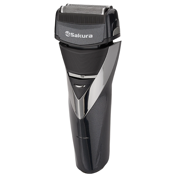  Бритва эл. аккум. 0,3кВт SAKURA SA-5418BK с триммером, 3 головки, сух/влаж. бритье *