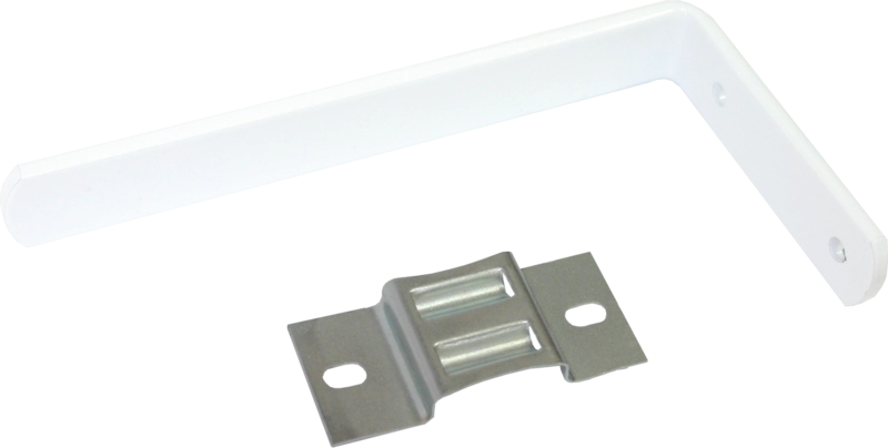  Держатель д/гардин настенный 120мм бел