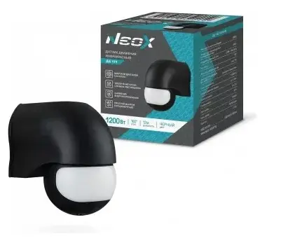  Датчик движения NEOX 12м/180гр черный /52212/