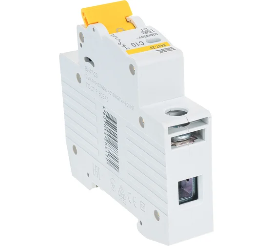  Выключатель 1х полюс ИЭК 10А 