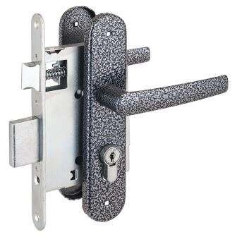  Замок врезной ЗВ4-3.08 СЕРЕБРО с руч