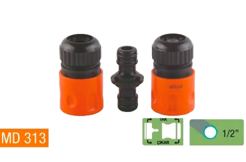  Набор (коннекторы 2шт+переходник) быстросъем /MD313/