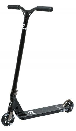  Самокат RRAMPA трюковой  900 110, черный хром *
