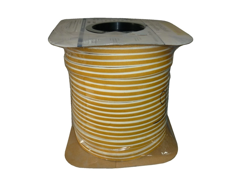  Уплотнитель самоклеящийся Р  9*5,5мм 100м белый, коричневый