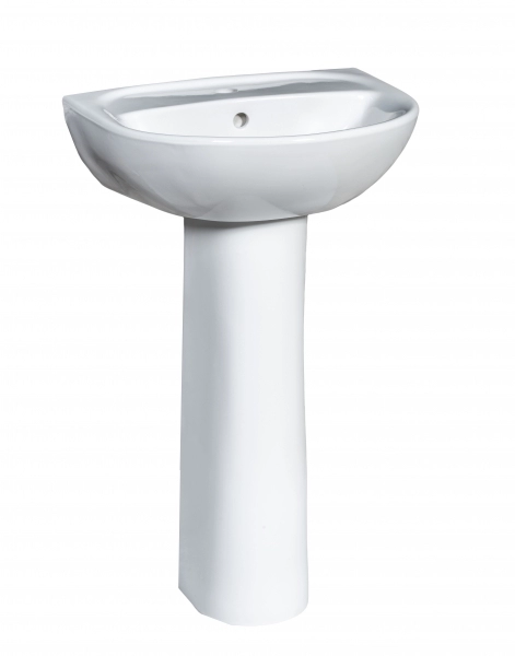  Раковина с отв.с пьедесталом (2 вел)