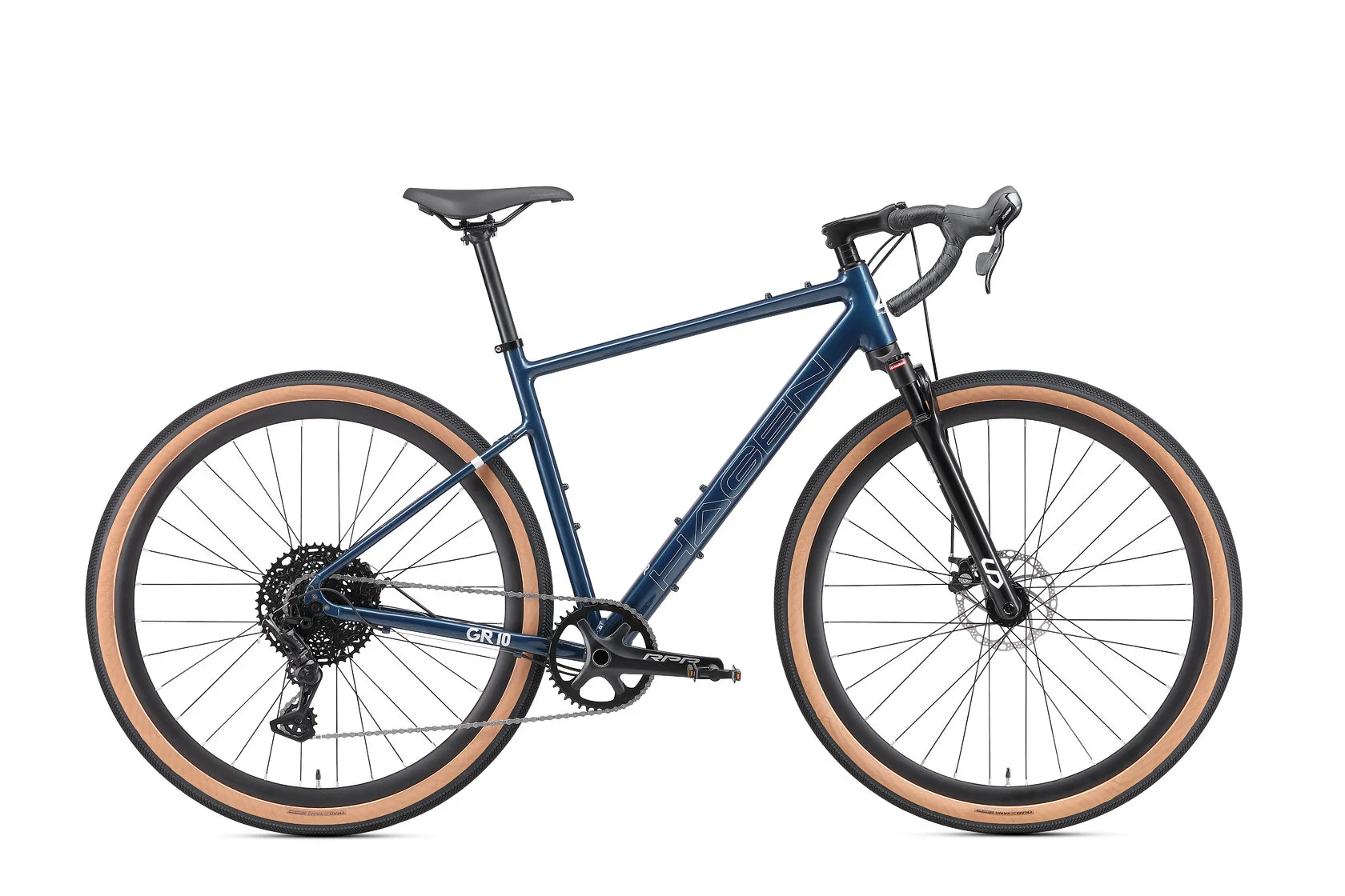  Велосипед HAGEN GR10 AIR, 700С, рама 500, темно-синий, 2024