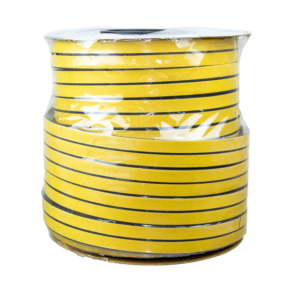  Уплотнитель самоклеящийся D 14*12мм 40м черный  