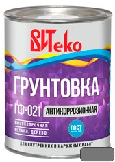  Грунт ГФ-021 ВИТЕКО  серый 0,8кг 