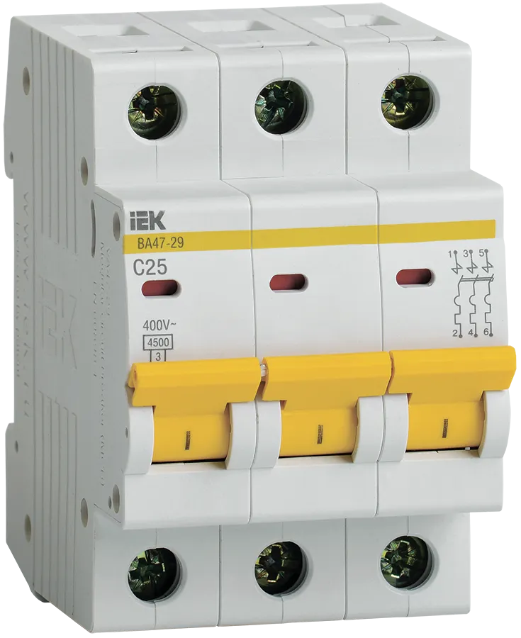  Выключатель 3х полюс ИЭК 25А 