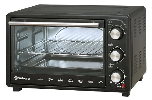 Духовка ЭЛЕКТР. 23л 1,3кВт SAKURA SA-7024В *