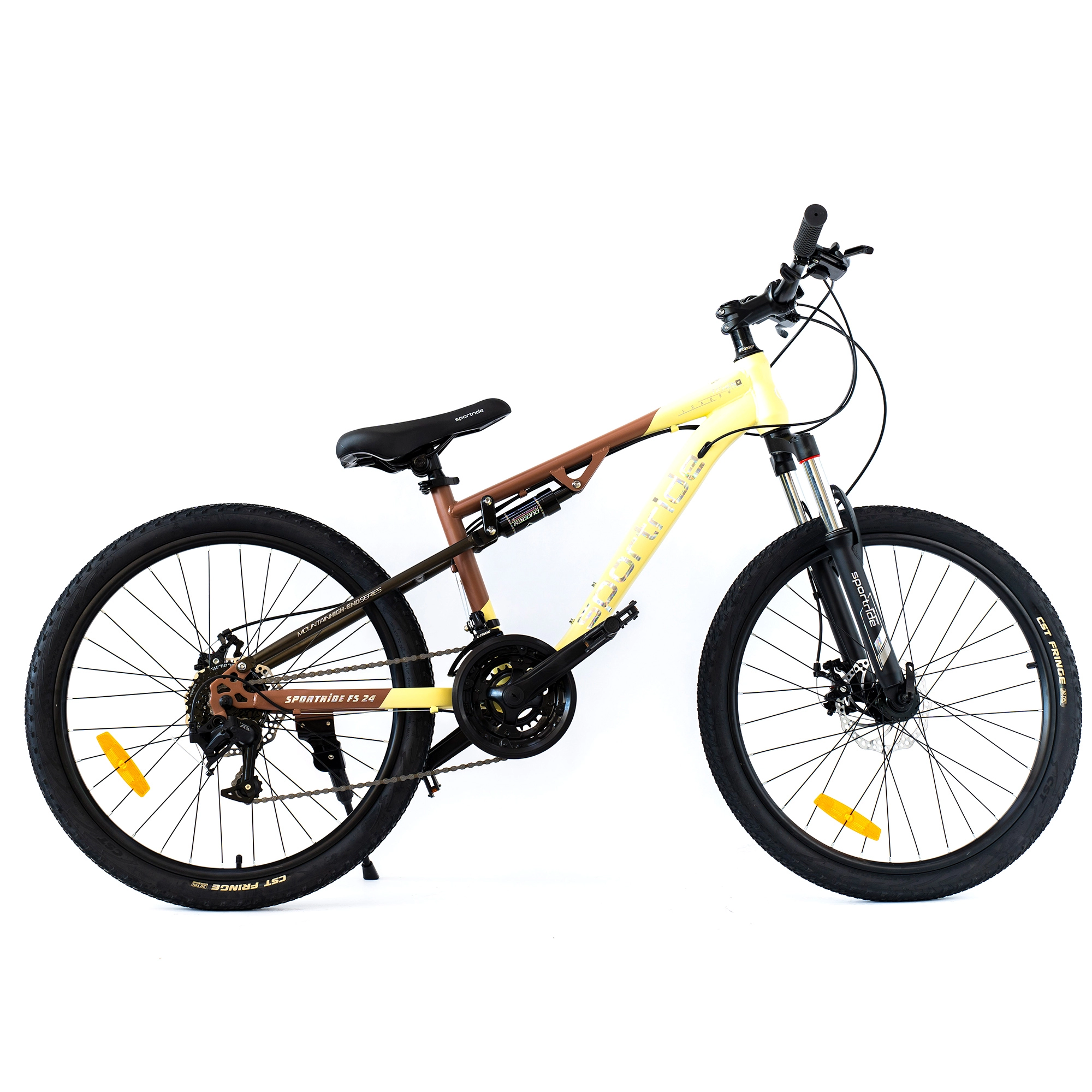  Велосипед SPORTRIDE FS 24 (24 ск., рост OS) бежевый 2025