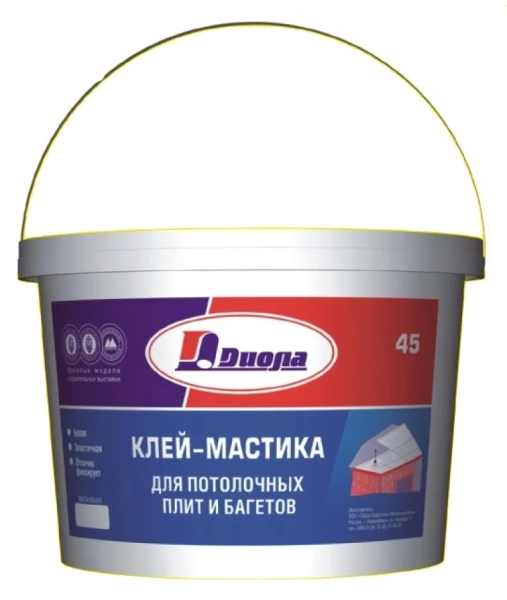  Мастика для потолочных плит и багетов 3,0кг Д-45
