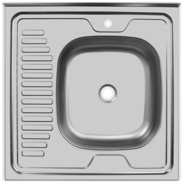  Мойка нерж 60*60 (толщ. 0,40мм) правая 