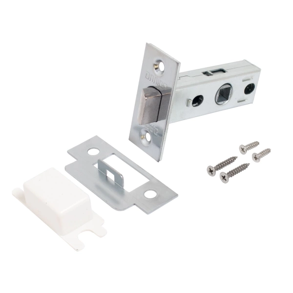  Защелка межкомн. АЛЛЮР "ТИНА" РУЧКА ХРОМ МАТОВЫЙ /15719/ 