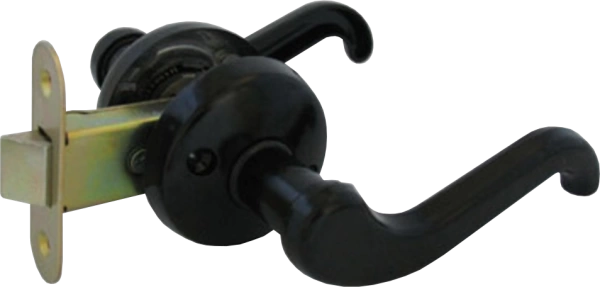  Защелка дверная ЗЩ2.02  ЧЕРНЫЙ