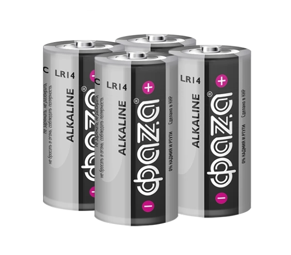  Батарейка щелочная  C ФАЗА (4) /33160/ *