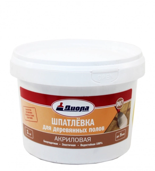  Шпатлевка по дер.половая  1,0кг Д-007 /Б/ВИТР/