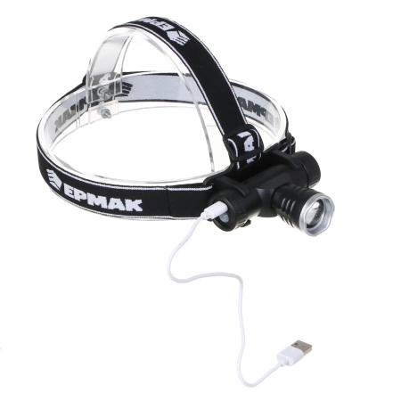  Фонарь налобный аккум. 1200мАч, 4 режима, USB /221-074/ 