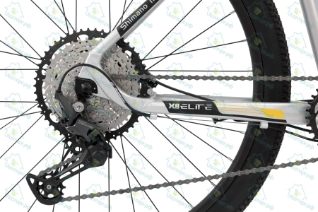  Велосипед TRINX 27,5" Х8 Elite рама 16", серый/черный-желтый *