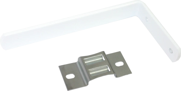  Держатель д/гардин настенный 120мм бел