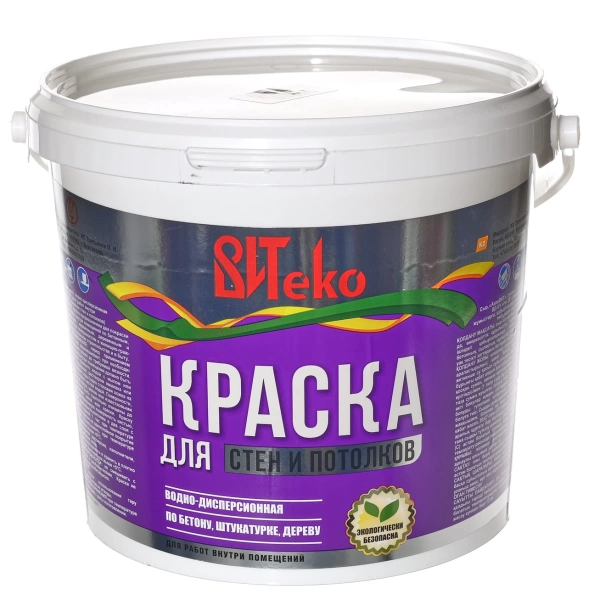  Краска в/эм д/стен и потолков ВДКЧ"Н"-201  6,0кг супербелая ВИТеко