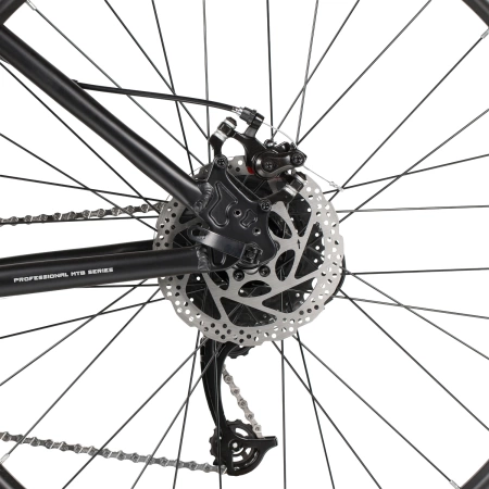  Велосипед FOXX MERIDIAN 27,5" черный, алюминий, рама 16" 