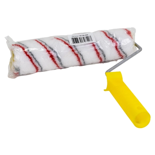  Валик ПОЛИЭСТР  240мм (с серо/красной полосой) /43-19/