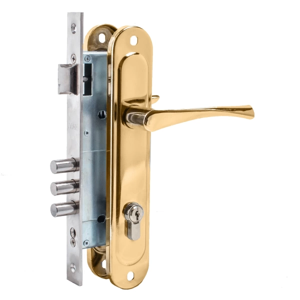  Замок врезной ЗВ4-85.3 ЗОЛОТО *