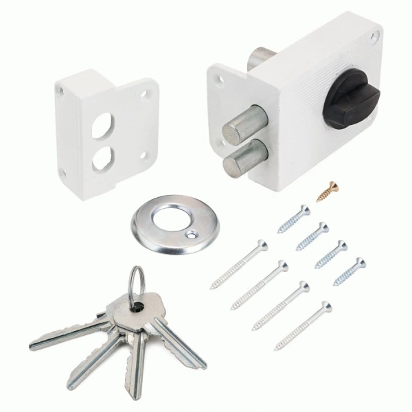  Замок накладной ЗН 1- 3  БЕЛЫЙ *