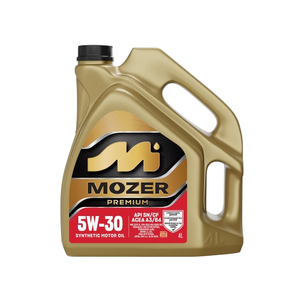  [М] Масло MOZER PREMIUM SAE 5W-30 API SN/CF А3/В4 4л