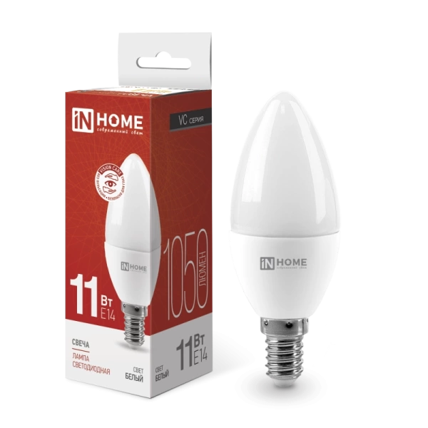  Лампа светодиодная  11Вт Е14 дневной свет, свеча /20471/
