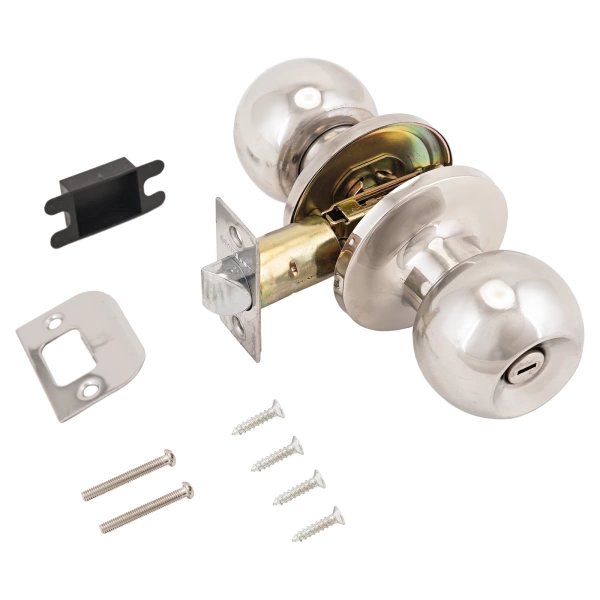  Защелка межкомн. СТАНДАРТ ШАР ХРОМ с фиксатором /9870/