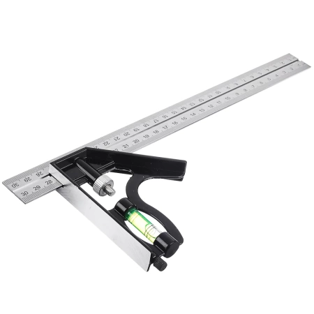  Угольник комбинир.с уровнем 300мм /659-082/