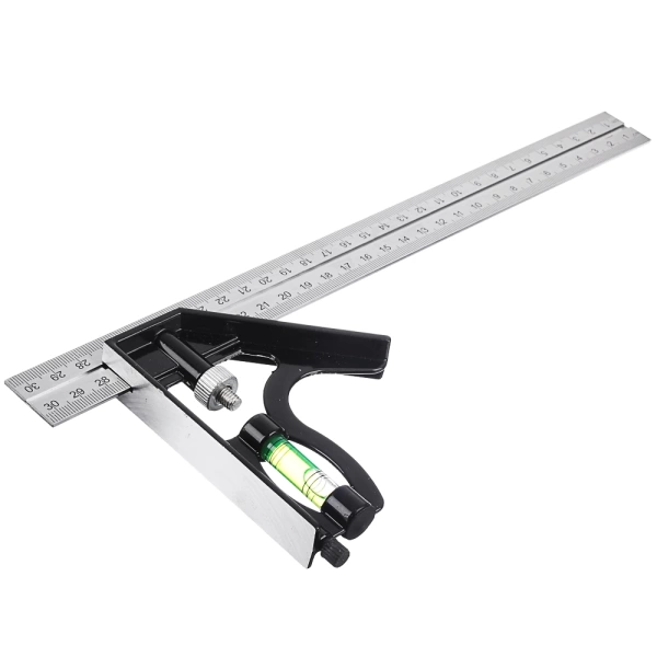  Угольник комбинир.с уровнем 300мм /659-082/