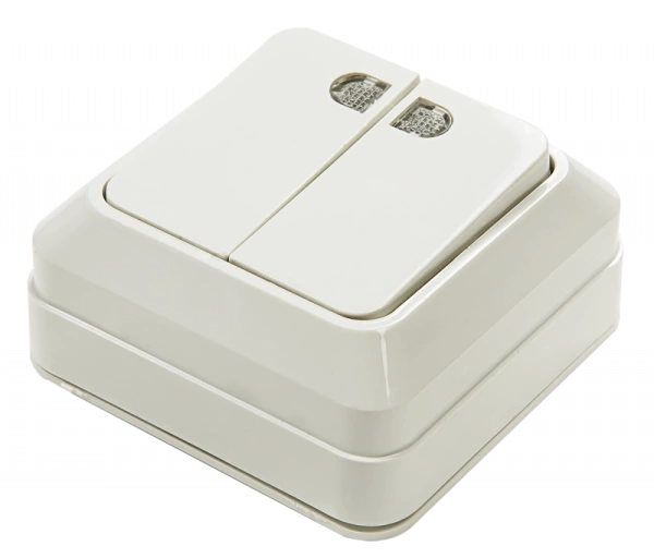  Выключатель InHome 2 ОП с индикатором /59778/