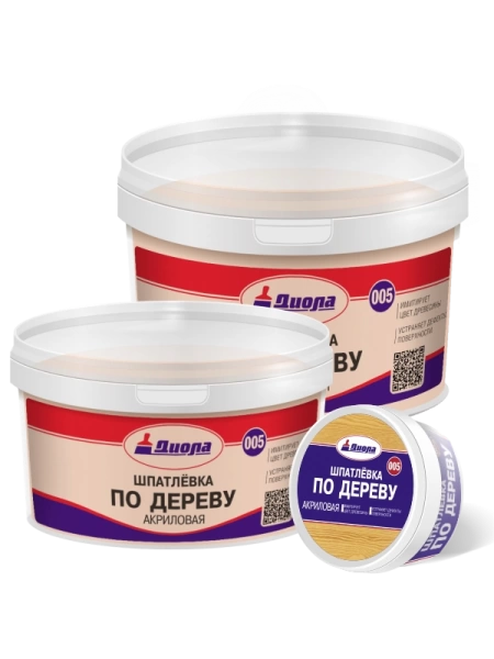  Шпатлевка акрил.по дер. 1,0кг БУК Д-005